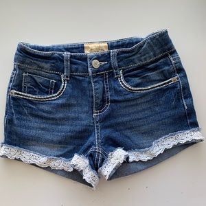Roebuck & Co. Jean shorts with lace
